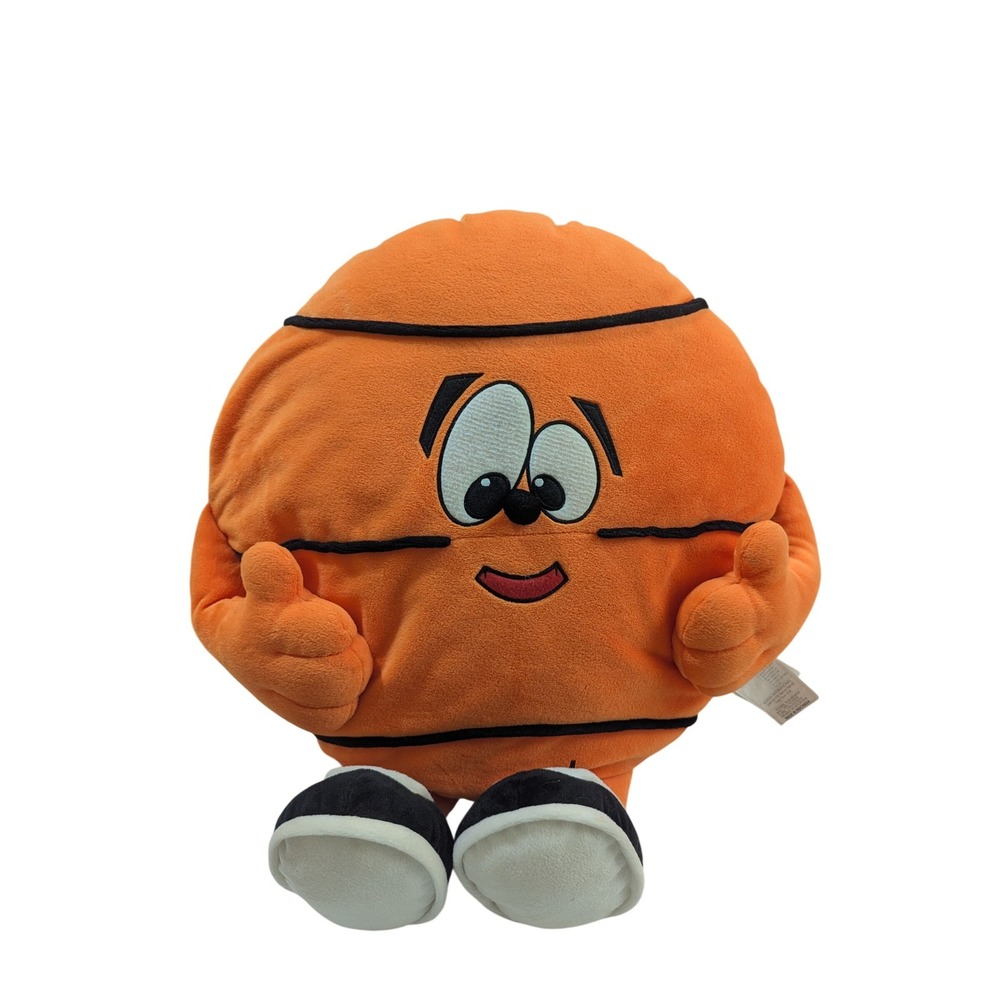 Vintage Basketball Plush Character Orange Ball pillow 20" Kentex International